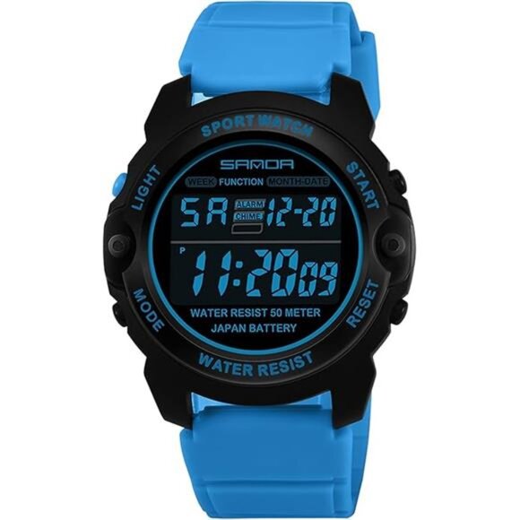 Blue Watches for Women Digital Small Simple Female Wrist Watch
